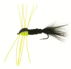 Montana rubber leg #6 - Black/green Köp 12 flugor och få en gratis flugask