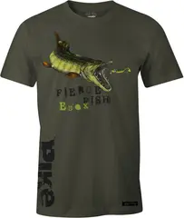 Fladen Hungry Pike T-Shirt S Green