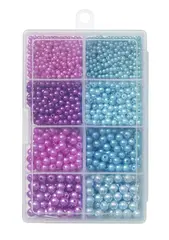Kinetic Pearl Beads Kit Flytkulor, Purple/Light Blue