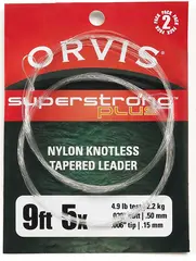 Orvis Super Strong Plus Knotless 0,11mm Klar Knutstark Tafs 7x