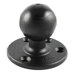 RAM Large Round Plate With Ball - D Size Adapter för D-kula