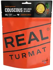 Real Turmat Couscous med linser/spenat Vegetarisk smakrik gryta med sojakött