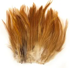 Cock Hackles - Natural Brown Vingmaterial  för fiskeflugor