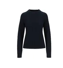 Tufte Robin Cable Sweater Sky Captain S Klassisk ulltröja för kvinnor