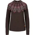 Tufte Rosenfink Pattern Sweater L Shopping Bag Melange/HeatHerr Rose