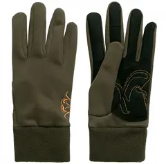 Blaser Power Touch Gloves Dark Brown 9 Bekväma handskar i stretchfleece