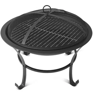 CAL Utespis/grill svartlackat stål 56x48,5cm