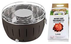 CAL Quick Lotus grill m/vifte m/ 1 pakke BarbEcoCo briketter