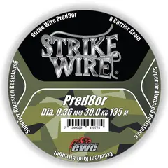 Strike Wire Predator 135m Camo  0,28mm Mjuk och långkastande lina