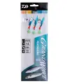 Daiwa Grand Wave Feather Rig 1 #1/0 Häckla med blå folie och silver flash