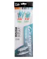 Daiwa Grand Wave Feather Rig 1 #4 Häckla med blå folie och silver flash