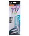 Daiwa Grand Wave Feather Rig 3 #1/0 Häckla med blå folie och rosa flash