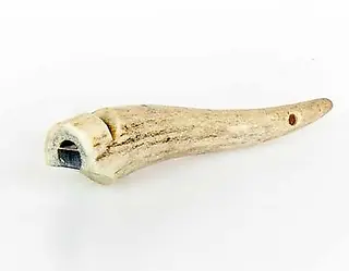 Eurohunt Dogwistle från bockhorn 8-11cm Unik pipa i rådjurshorn