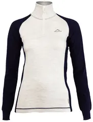 Fjellulla women's Half Zip S Skön tröja i merinoull med AntiBug