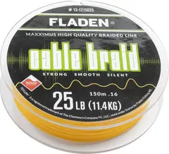 Maxximus Cable Braid Yellow 150m 0,16 mm En extremt mjuk och stark lina!