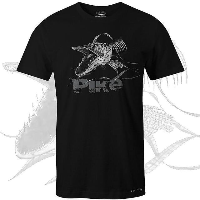 Great oak Tectonic jam Fladen Angry Skeleton Pike T-Shirt S-XXL - Skitt Fiske
