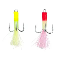 Fladen Luminous treble hooks #4/0 2-pack
