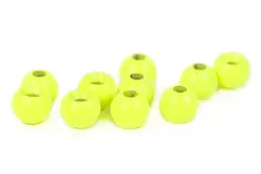 Flydressing Brass Beads Fluo Chartreuse 4mm