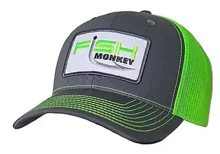 Fish Monkey Mr Patch Charcoal/Neon Green