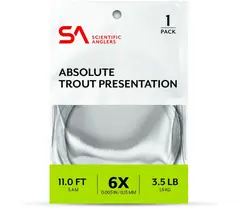 SA Absolute Trout Presentation Leader 11 0,28 mm