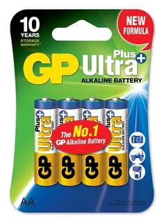 GP Ultra Plus Alkaline AA-batteri 4-st