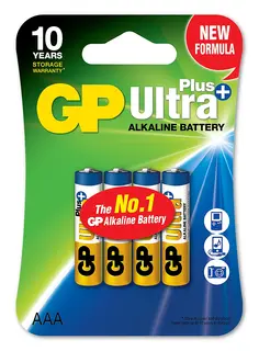 GP Ultra Plus Alkaline AAA-batteri 4-st