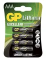 GP Lithium AAA-batteri 24LF-2U4 4-st