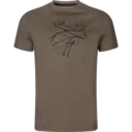 Härkila Graphic t-shirt 2-pack Brown L Brown granite/Phantom L