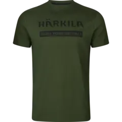 Härkila Logo t-shirt 2-pack T-skjorte i Duffel green/Phantom