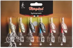 Hørgård Spinnarsett 6-pack 7g Sex klassiska spinnare för sötvatten