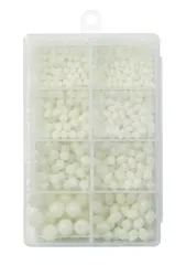 Kinetic Hard Beads Kit White Glow Flytkulor
