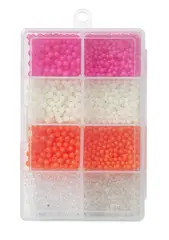 Kinetic Inline Beads Kit Flytkulor, Pink/Fluo/Glow/Clear