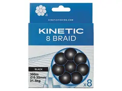 Kinetic 8 Braid 150m 0,35mm/31,5kg Black