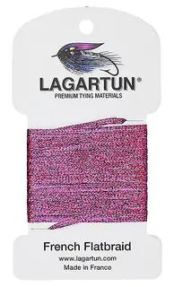 Lagartun Flatbraid Fuchsia 5mm bred