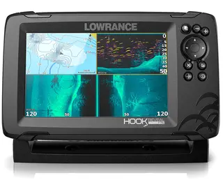 Lowrance Hook Reveal 7 ekkolodd, GPS 7&quot; skjerm, TripleShot ROW