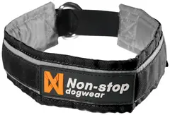 Non-Stop Dogwear Active Halsband 60 BLK Bekväm krage med reflekterande ränder