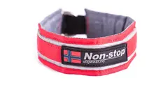 Non-Stop Dogwear Active Halsband 65 Röd Bekväm krage med reflekterande ränder