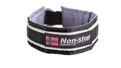 Non-Stop Dogwear Active Halsband 55 BLK Bekväm krage med reflekterande ränder