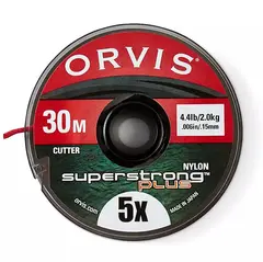 Orvis Super Strong Plus Tippet 0,28mm/0x Krystallklart, slitesterkt og knutesterk