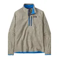 Patagonia M Better Sweater 1/4 Zip L Oar Tan/Vessel Blue fleecejakke med zip