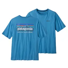 Patagonia M P-6 Mission Organic Blue S T-shirt gjord av ekologisk bomull