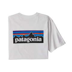 Patagonia M P-6 Logo Responsibili-Tee S White T-skjorte med Patagonia logo