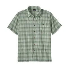 Patagonia M A/C Shirt Teal M Lätt och kortärmad organisk skjorta