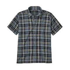 Patagonia M A/C Shirt Blue L Lätt och kortärmad organisk skjorta