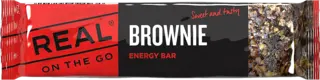 Real On The Go Brownie Energy Bar Proteinbar med smak av choklad
