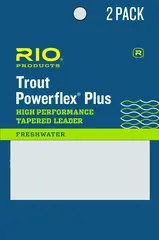 Rio Powerflex Plus Leader 9' 0,12mm 2pk 6X