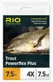 Rio Powerflex Plus Leader 9' - 0,10 mm Taperad, 1 stk