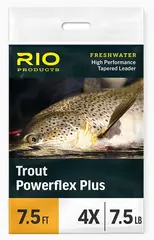 Rio Powerflex Plus Leader 9' - 0,15 mm Taperad, 1 stk