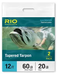 Rio Tarpon Taperad Leader 12ft.  60lbs Fluorocarbon - 2 pk.