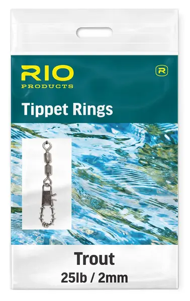 Rio Trout Tippet Rings Small 25lb/2mm - 10 stk pr pak - Skitt Fiske